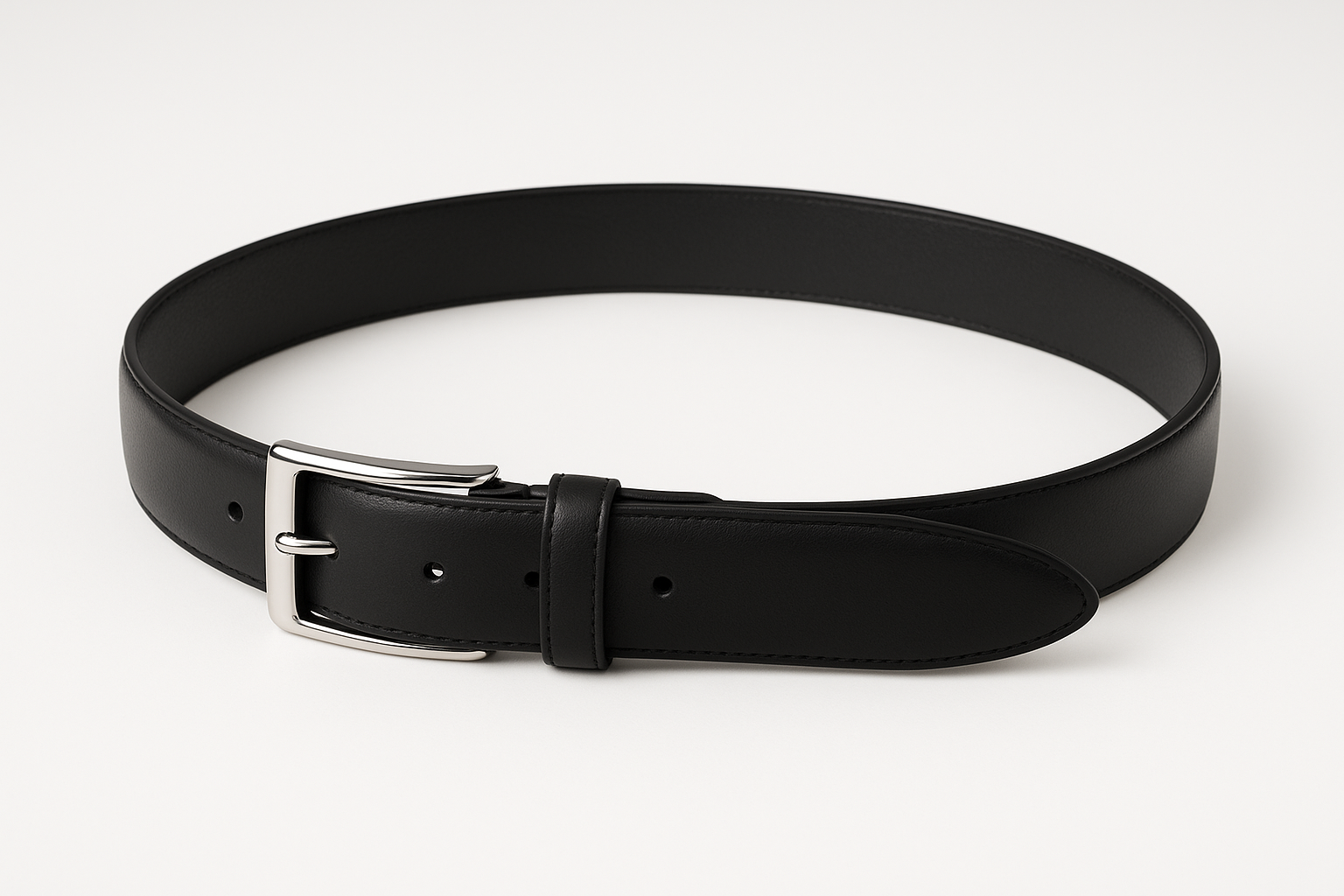 Men's Premium Leather Belt with Steel Buckle