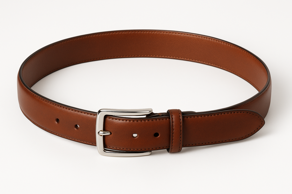 Men's Premium Leather Belt with Steel Buckle